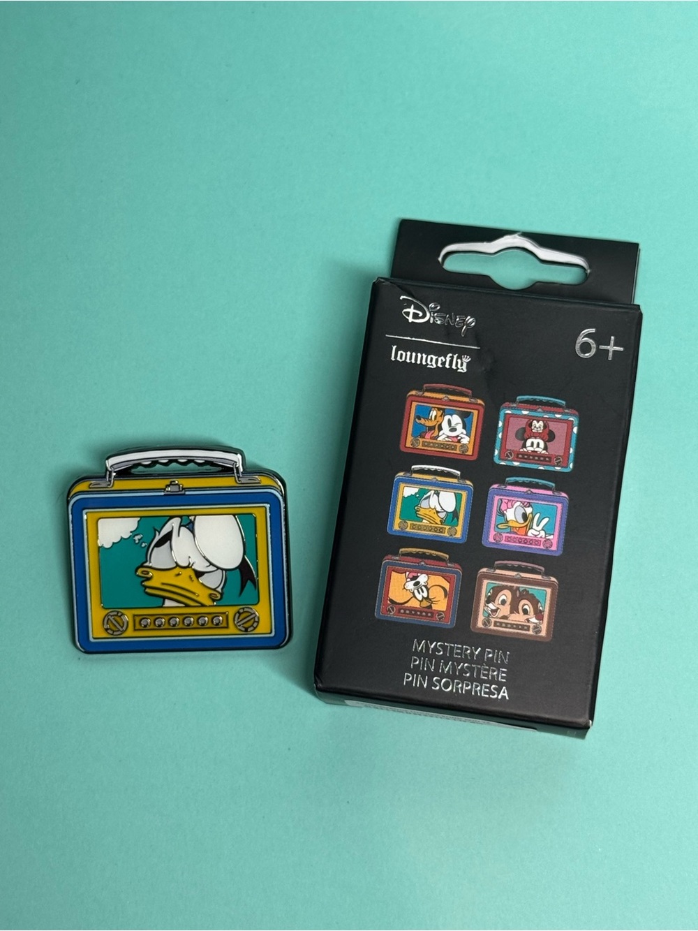 Disney Loungefly Donald Duck Lunchbox Mystery Enamel Pin BoxLunch
